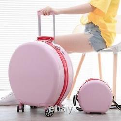 Carry On Luggage With Wheel Rolling Travel Suitcase Spinner Cross Body Bag Women