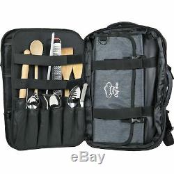 Chef Knife Backpack Set with Roll Bag 20+ Pockets for Knives & Kitchen Uten