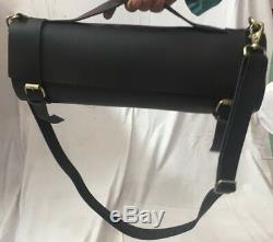 Chef-knife-roll-bag in Leather Black