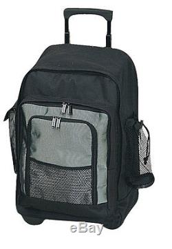 Classic Carry On Wheels Rolling Dual Handle College School Student Backpack 4310