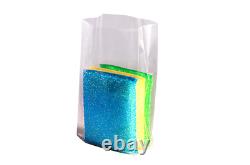 Clear Gusseted Poly Bags Rolls 1-3 MIL Multi Pack Choose Size & Qty