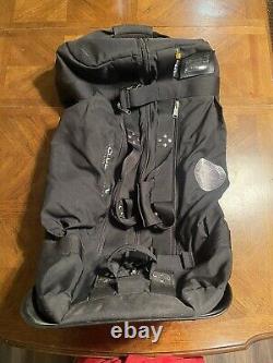 Club Glove Rolling Duffle 2 Black Cordura with Clothing Organizer Made in USA