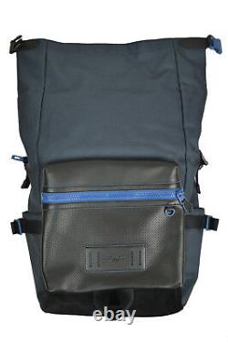 Coach F36090 Midnight Navy Blue Terrain Roll Top Canvas Backpack Bookbag 18791-1
