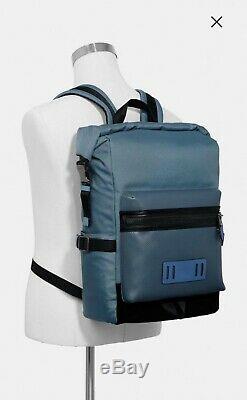 Coach Men's Backpack Terrain Roll Top MM Pvd Blue F67312