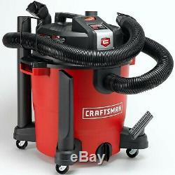 Craftsman XSP Wet/Dry Vacuum Set, Portable Rolling Vac 12 Gallon Gal 5.5 Peak HP