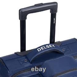 DELSEY Paris Raspail Rolling Wheeled Duffle Bag Blue Carry-On