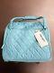 Delsey Paris Quilted Rolling Overnight Travel Bag Handle Wheels Teal