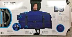 Delsey Raspail 28 Eco-conscious Rolling Wheeled Duffle Bag NAVY BLUE