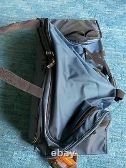 Denim Pathfinder Gear 32 Large Drop Bottom Rolling Wheeled Duffel Bag