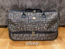 Diane Von Furstenberg 21x10x13 Travel Bag Carry On Rolling Wheels Bronze & Black