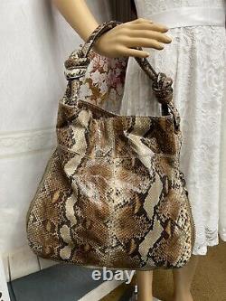 Donna Karan Modern Aries Genuine Python Shopper Large Tote Bag Nwts Msrp $1995