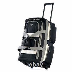 Duffel Bag Rolling Wheeled 8 Pocket Travel Luggage Suitcase Trolley Bag Outdoor