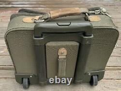 EUC BRIGGS & RILEY 2 WHEEL ROLLING CABIN BAG 15 Briefcase U114 Olive Ballistic