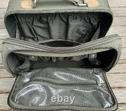 EUC BRIGGS & RILEY 2 WHEEL ROLLING CABIN BAG 15 Briefcase U114 Olive Ballistic