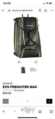EVS Sports Black/Hi-Viz Freighter Rolling Bag FREIGHTER-18