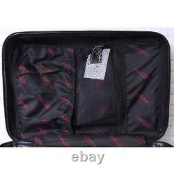 Ed Hardy by Christian Audigier Red Tiger Rolling Luggage Suitcase Bag Zip Travel