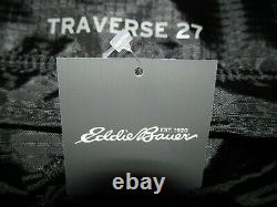 Eddie Bauer Traverse 27 Rolling Check In Black Duffle Bag, Durable Nylon, NWT