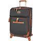 Expandable 24 Softside Bag Mid-sized Checked Suitcase 4-Rolling Spinner Wheels