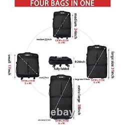 Expandable Foldable Luggage Suitcase Rolling Duffel Bag Travel Bag for Men Wo