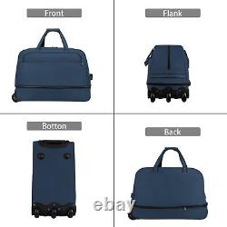 Expandable Rolling Duffel Bag with Wheels Carry On Luggage Suitcase for Trave