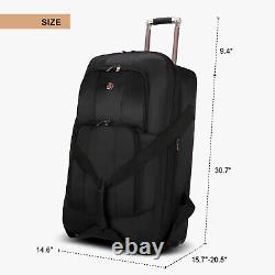Expandable Rolling Wheeled Duffle Bag Luggage Travel Dancer Duffle Suitcase