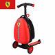 Ferrari Trolley Travel Carry onboard Bag Kids Scooter Luggage Rolling Suitcase