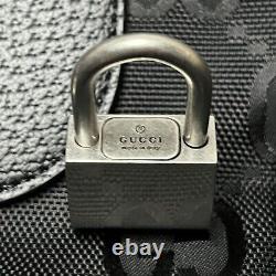 GUCCI Black Off The Grid Duffle 726598 Rolling Luggage Sustainable USB Connect