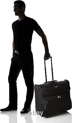 Garment Bag with Wheels for Suits Travel Luggage Carry on Suitcase Fold Rolling