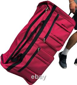 Gothamite 36 Inch Rolling Duffle Bag with Wheels Luggage Bag Hockey Bag