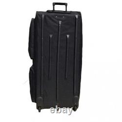 Gothamite 42-inch Rolling Duffle Bag with Wheels, Luggage Bag, Hockey Black