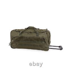 HIGHLAND TACTICAL Squad Rolling Duffel, Dark Green, One Size