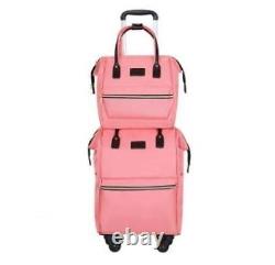 Hand luggage bag wheels Women travel Rolling suitcase trolley bag with wheels