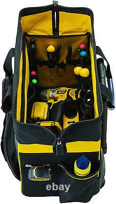 Heavy Duty Large Mobile Rolling Tool Bag on Wheels Handle / Pockets / Storage