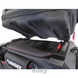 Husky 19 in. Stack Rolling Tool Bag Tote Canvas Box Storage Jobsite 20 Pockets