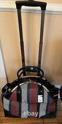 IN'S Rolling Wheeled Duffle Trolley Bag Tote Multi Color Carry On Luggage