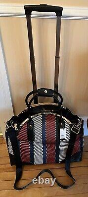 IN'S Rolling Wheeled Duffle Trolley Bag Tote Multi Color Carry On Luggage