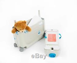 JetKids BedBox Ride-On Plane Luggage Rolling Kid Bed Mattress Child Suitcase Bag
