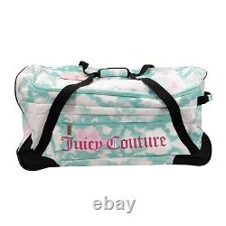 Juicy Couture Tie Dye Rolling Duffle Travel Bag Suitcase