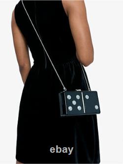 Kate Spade New York Roll Domino Clutch Patent Leather Crossbody Bag NEW $248