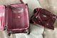 Kathy Van Zeeland Faux Leather Expandable Rolling Suitcase and Tote Bag