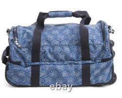 Kipling Teagan Pattern Small Nylon Rolling Duffel Bag Carry On Luggage NWT $249