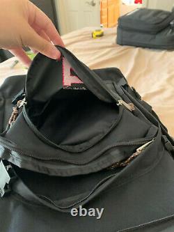 Kirkland Executive Luggage Rolling Garment Bag / Black Nylon NEW! (#37)