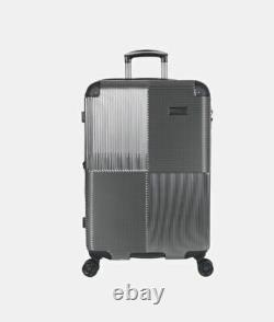 LEXINGTON AVE SILVER 20'' UPRIGHT Expandable rolling Spinner SUITCASE travel bag