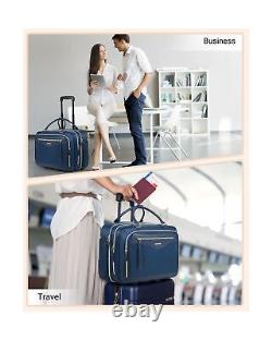 LIGHT FLIGHT Rolling Laptop Bag 17.3 inch Rolling Briefcase for Women Compute