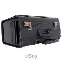 Laptop Bags With Wheels Rolling Wheeled Briefcase Travel Business Locking Case