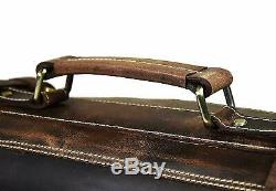 Leather Chef's Knife Roll, Chef's Bag, Genuine Leather Knife Roll 10 POCKETS
