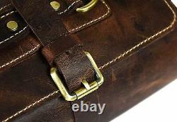 Leather Knife Roll Storage Bag Kitchen Travel Friendly Chef Knife Case Roll