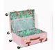 Lilly Pulitzer Heritage Luggage Rolling Suitcase Trunk In Pink, New In Box