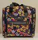 Lily Bloom Designer 15 Inch Carry On Under Seat Rolling Bag Floral Print Luggage