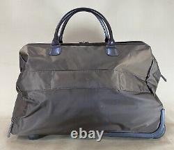 Lipault Luggage 19 Wheeled Carry-On Rolling Bag Duffle Tote Brown Weekender